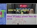 How to set address in power flex 40 drive