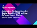 Automating Container Security Docker Scout in for Safer Software Supply - Pradumna V Saraf
