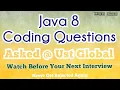 Java 8 Coding Questions asked in UST Global Interview