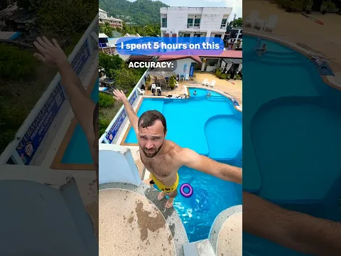 How is that perfect backflip possible? | #swimmingpool #cliffjumping