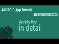 Activity in detail Android app development Lesson 5 Activity View OnClickListeners