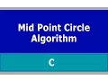 Mid Point Circle Algorithm in C Turbo C