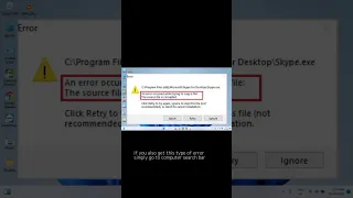An Error Occured While Trying To Copy A File Through Source File Problem Solved 