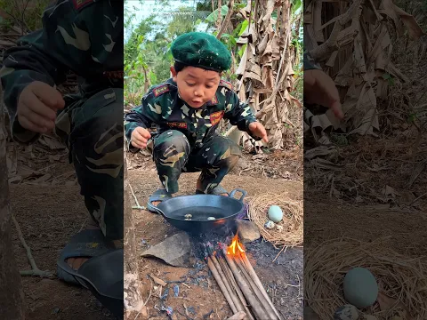 Survival Skills: Smart and USEFUL ideas for camping in the woods using rooster eggs #camping #ideas