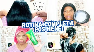 ROTINA CAPILAR COMPLETA PÓS HENÊ/ DA LAVAGEM A FINALIZAÇÃO/HENEZADA CABELO CRESPO 4C