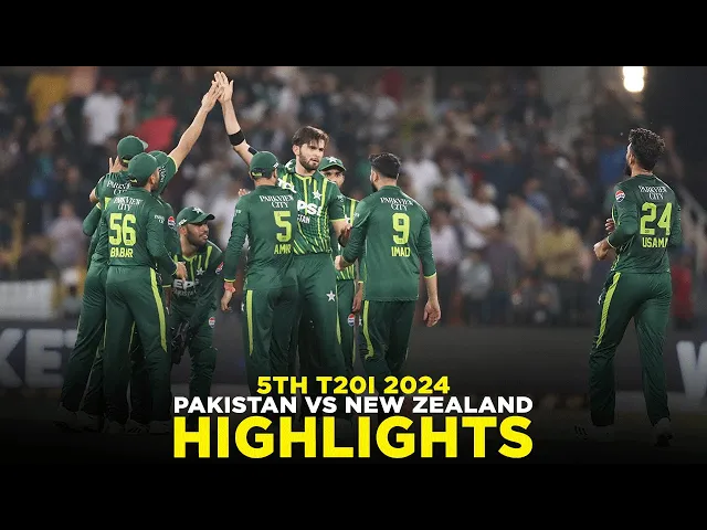 Download MP3 Full Highlights | Pakistan vs New Zealand | 5th T20I 2024 | PCB | M2E2A