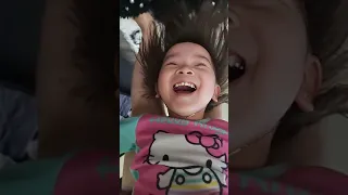 Upside Down Katy Handstand Tummy Belly Tickle Short Shorts 