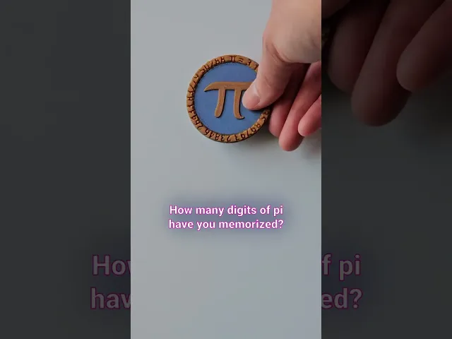 March Magnets - Day 7 #marchmagnets | Pie with pi symbol and crust with 3.14 (and more digits) video thumbnail