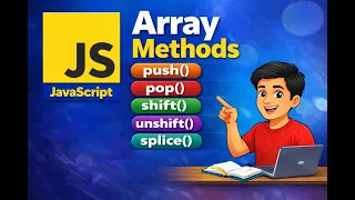 JavaScript Array Methods Tutorial push pop shift unshift splice Telugu
