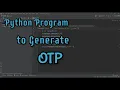 Python program to generate OTP including Alphabets in Hindi