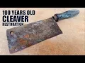 Antique Rusty Cleaver Restoration