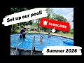 Our Coleman 16ftx42in above ground pool set up with us