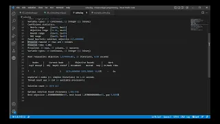 7 3 Integer programming example in Pyomo - solver log
