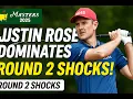 Masters 2025 Round 2 Justin Rose Leads DeChambeau Scheffler in Hot Pursuit