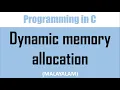 Dynamic memory allocation in C Malayalam tutorial