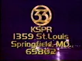 KSPR-TV Channel 33 ABC Springfield Mo Signing Off On May 28 Signing On On May 29 1994