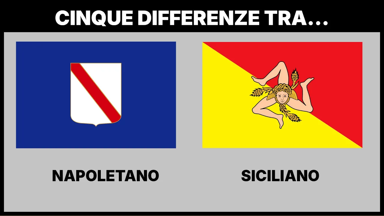 CINQUE DIFFERENZE TRA SICILIANO E NAPOLETANO