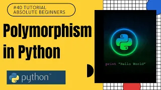 Polymorphism in Python Python Tutorial For Absolute Beginners In Hindi