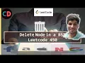 Delete Node in a BST Leetcode 450 Live coding session