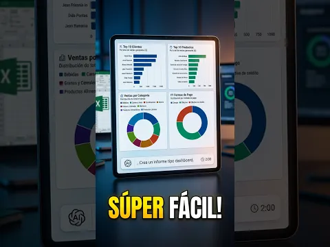 Como hacer un super dashboard interactivo en Excel en dos minutos.