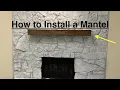 How to Install a Fireplace Mantel Floating Shelf