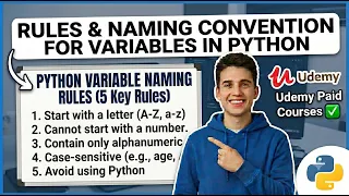 5 Rules Naming Convention for Variables in Python Python Variable Naming Rules Udemy Paid Courses
