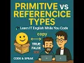 02 Primitive vs Reference Types in JavaScript