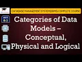 L8-1 Categories of Data Models - Conceptual Physical and Logical Database Management System