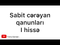 Sabit cərəyan qanunları (part l)