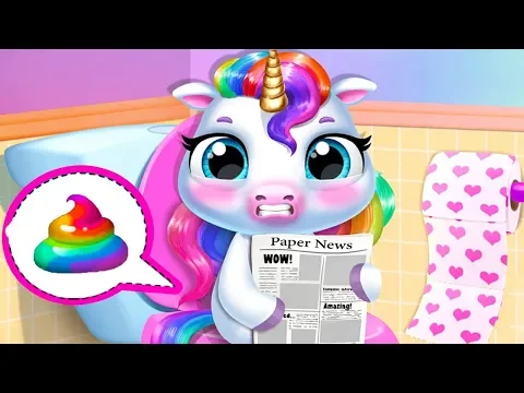 Download MP3 Fun New Born Pony Care Kids Game - My Baby Unicorn - Cute Pet Care & Makeover Games By TutoTOONS