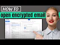 How to open encrypted email in yahoo 2026