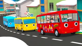 10 petits bus |🚌 Comptine Classique | @LittleBabyBumFrancais
