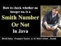 Smith Number Check Java Program