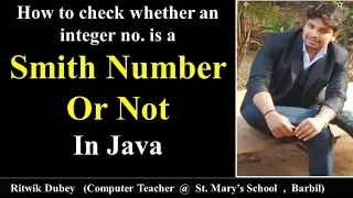 Smith Number Check Java Program