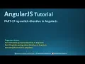 Part - 17 ng-switch directive in AngularJs