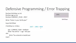 Defensive Programming