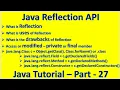 Java Reflection API drawback getClass forName Field Method Constructor Java Tutorial - Part