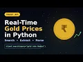 Tavily API Tutorial Build a Real-Time Gold Price Fetcher in Python