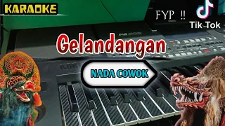 gelandangan karaoke versi koplo jaranan nada cowok