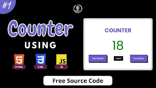 Build a Counter Project Using HTML CSS JavaScript 1 2 HTML CSS JavaScript developer pani