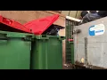 Unloading event waste