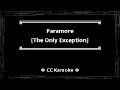 Paramore • The Only Exception (CC Karaoke / Instrumental) [UVR]