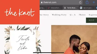 How to create a wedding website using The Knot Best FREE wedding website