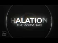 Halation Glowing Text Reveal In After Effects
