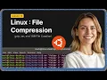 Easy Linux File Compression and Decompression gzip tar and 1GB File Creation - English