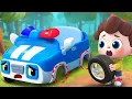 Police Car's Wheels Go Round and Round | Surprise Eggs | Nursery Rhymes \u0026 Kids Songs | BabyBus