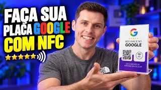 Como Fazer uma Placa de Avaliação do Google com NFC - Do Zero + Template Grátis