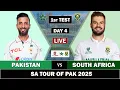 Download Lagu PAKISTAN vs SOUTH AFRICA 1st TEST MATCH DAY 4 LIVE SCORES | PAK vs RSA LIVE MATCH COMMENTARY