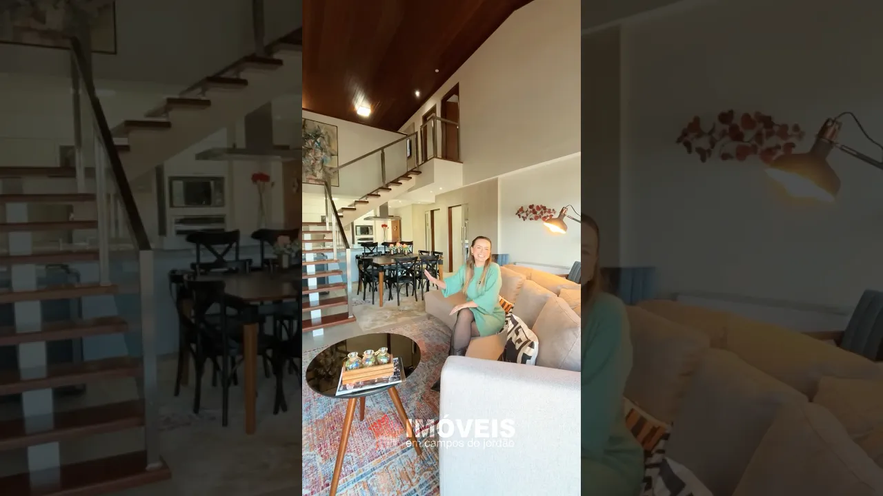 Video do Imóvel: Apartamento Duplex com 4 dormitórios à venda, 187 m² por R$ 1.850.000 - Morro Do Elefante - Campos do Jordão/SP