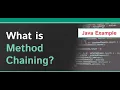 Method Chaining in Java - w1761345 Fathima Shaariqah Ismath
